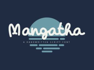 Font Chữ Mangatha viết tay tuyệt đẹp - KS2856