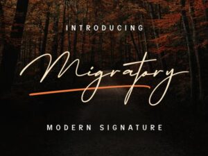 Font Chữ Migratory viết tay tuyệt đẹp - KS2838