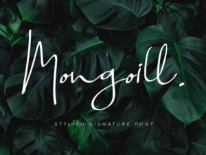 Font Chữ Mongoill viết tay tuyệt đẹp - KS2823