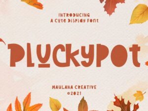 Font Chữ Pluckypot Cute Display - KS2833