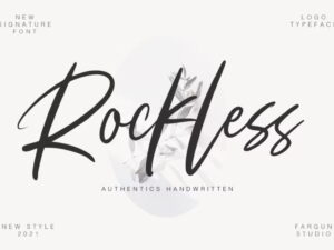 Font Chữ Rockless viết tay tuyệt đẹp - KS2798