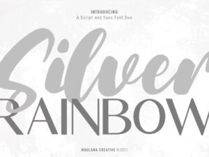 Font Chữ Silver Rainbow tuyệt đẹp - KS2825