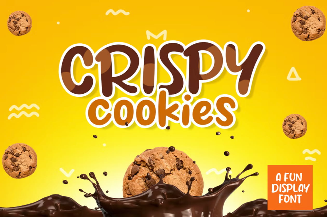 Font chữ vui nhộn Crispy Cookies - KS2764