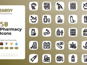 50 Icon Pharmacy Vector - KS2540