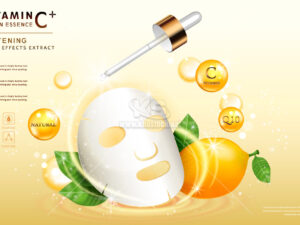 Vector Vitamin C quảng cáo - KS3017