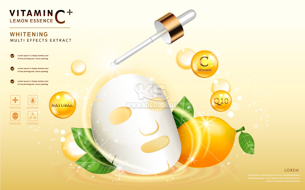 Vector Vitamin C quảng cáo - KS3017