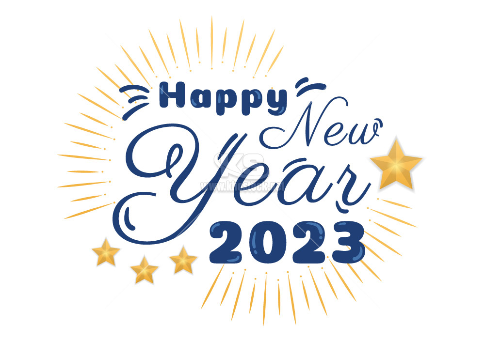 Happy New Year 2023 Vector - TET46