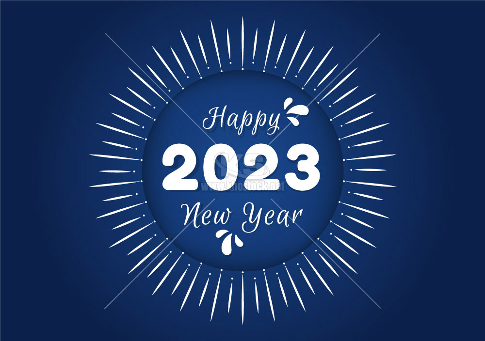 Happy New Year 2023 Tuyệt Đẹp Vector - TET68