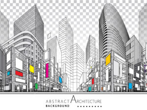 Vector kiến trúc thành phố - KS3057