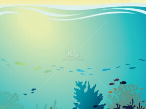 Vector cảnh biển dưới nước - KS3262