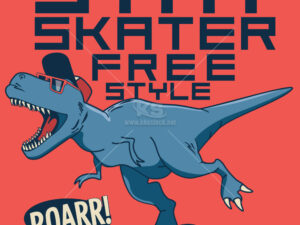 Banner khủng long bạo chúa trượt ván trượt - KS3305