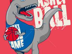 Banner khủng long bạo chúa chơi bóng rổ - KS3310