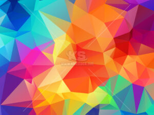 Background đa giác nhiều màu sắc - KS3393